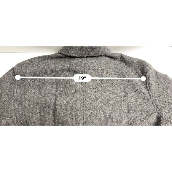 Future Collective/Reese Blutstein dark gray textured trench coat. Size L. - Picture 8 of 11